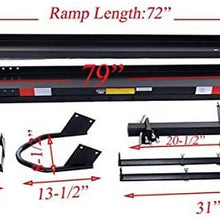 Cargo Carriers 600 LBS Motorcycle Carrier Dirt Bike Rack Heavy Duty with Loading Ramp