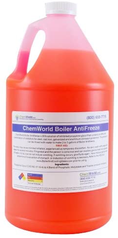 Chemworld Boiler Antifreeze Concentrate (95% Inhibted PG Pink) - 1 Gallon