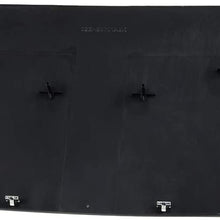 G-PLUS 1 Set Front Hood Scoop Molding Bezel Compatible for Dodge 2004-2005 Ram 1500 SRT (4 Retainer Nuts 7 Clips Included) Black