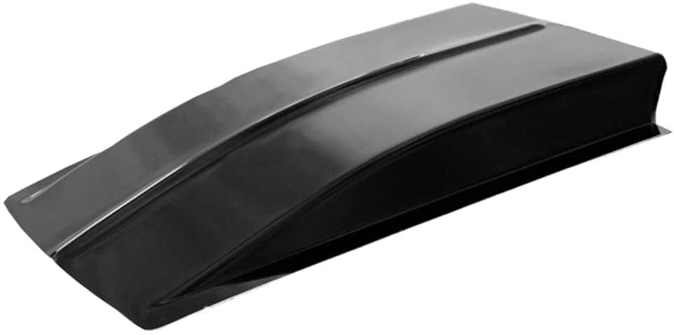 Harwood HRD-1107: Hood Scoop, Cowl Induction, 43 in. Long, 28 in. Wide, 4 in. Tall, Fiberglass, Black Gelcoat, Each