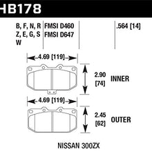 Hawk Performance HB178F.564 High Performance Street brakes