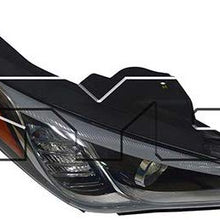 Fits 2015-2017 Hyundai Sonata Headlight Passenger Side DOT Certified Bulbs Included HY2503184 - Replaces 92102-C2100 ;HID; w/o Dynamic Bending Light