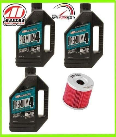 RPM Suzuki Z400 QUADSPORT 03–09:12-14 Maxima Premium 4-Stroke Oil 10W-40 OiI KIT