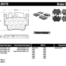 StopTech 309.09170 Sport Brake Pads with Shims and Hardware