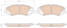 TRW TPC1479 Premium Ceramic Front Disc Brake Pad Set for select Land Rover Discovery, LR4 and Range Rover models