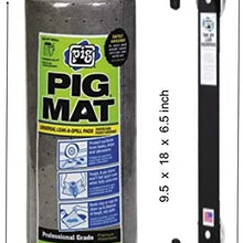 Pig Mat Oil Absorbent Pads Dispenser Bundle - 50 feet x 15 feet Roll of Oil Mat (25201) | 1 Mat Roll Holder (57701)