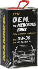 MANNOL 7717 O.E.M. 0W-30 API SN/CF German Oil