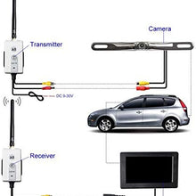 5.8 GHz Wireless Video Transmitter and Receiver Kit for Car Backup Camera/Front Car Camera,Wireless RCA Video Transmitter & Receiver Kit，12V