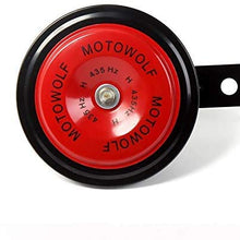 POHU Motorcycle Motocross Universal Electric Horns kit 12V 1.5A 110db Waterproof Round Loud Horn Speakers Motobike Horn motos Trumpet Motorbike Parts (Size : Orange)
