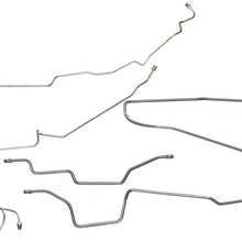 (Kit) Inline Tube Complete OE Brake Line Set Compatible with 1987-95 Jeep Wrangler YJ with Power Brakes (PREBOX S 3 1)