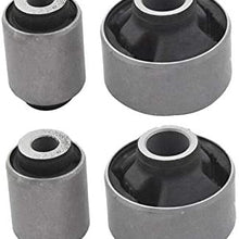 4Pcs Car Front Lower Control Arm Bushing for Subaru XV Impreza 20204-AG011 20204AJ000 (Black and Silver)