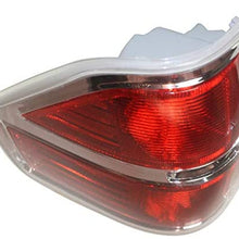 Tail Light Lens and Housing Compatible with 2009-2014 Ford F-150 Styleside Chrome trim CAPA Passenger Side