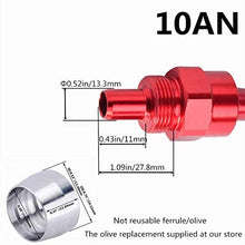 EVIL ENERGY 10AN Straight PTFE E85 Hose End Oil Fuel Line Fitting Adapter RED&BLUE