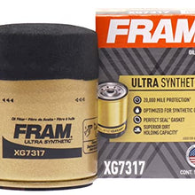 FRAM Filtro de aceite de repuesto ultra sintético para automóviles, diseñado para cambios de aceite sintético que duran hasta 20 k millas, XG7317 con SureGrip (paquete de 1)