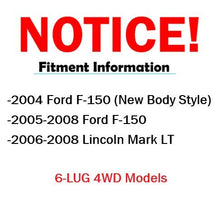 Detroit Axle - 12.99" (330mm) Premium FRONT Brake Rotors for 4WD Models Only 2005 2006 2007 2008 Ford F-150 / Lincoln Mark LT