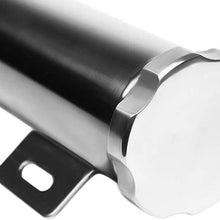 DEMOTOR PERFORMANCE 2PCS 3"X 16" Inch Polished Stainless Steel Radiator Overflow Tank Universal Fit
