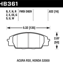 Hawk Performance HB361F.622 HPS Performance Ceramic Brake Pad