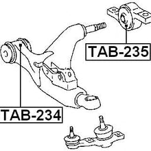 4807530020 - Rear Arm Bushing (for Front Arm) Without Shaft For Toyota - Febest