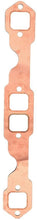 Duokon 2pcs Exhaust Gaskets, Square Port Copper Header Exhaust Gaskets Reusable Fit for SBC 327 305 350 383