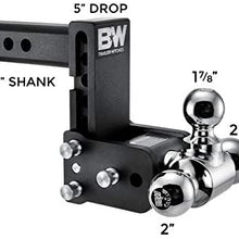 B&W TS10048B Tow and Stow Magnum Receiver Hitch Ball Mount