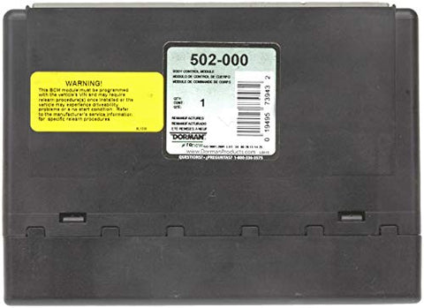 Dorman 502-000 Remanufactured Body Control Module for Select Cadillac/Chevrolet/GMC Models