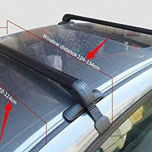 DYRABREST 2pcs Black Anti Theft Car Roof Adjustable Window Frame Universal Cars Lockable Bars Rack Aluminum,US Stock