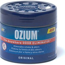 Ozium Smoke Odor Eliminator Gel - Glycolized Air Freshener Eliminates Smoke, Malodors and Reduces Airborne Bacteria, 4.5 Oz Blue Gel, Original Scent (2 Pack) Pocket Tissues Included