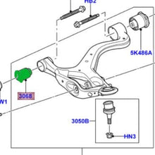 LAND ROVER CONTROL ARM FRONT BUSHING LOWER FRONT LR4 LR3 SET OF 2 NEW LR051585 LEMFORDER