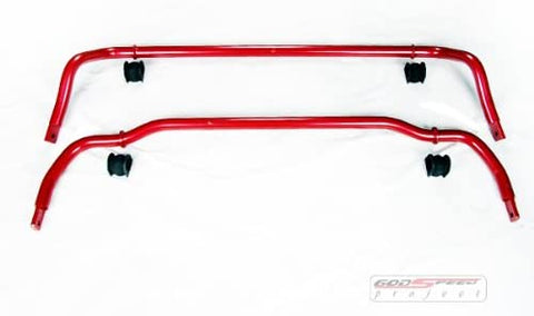 Godspeed SB-029+SB-030 Anti Sway Bar Kit, Front And Rear Bar, compatible with Honda S2000 2000-09