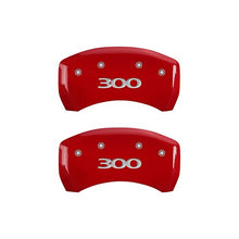 MGP Caliper Covers (32020S300RD) '300' Engraved Front and Rear Caliper Cover with Red Powder Coat Finish and Silver Characters, (Set of 4)