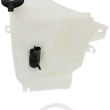 Washer Reservoir Windshield Expansion Tank Single Pump Type w/Washer Pump and Cap compatible with Vehicles