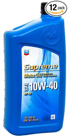 Chevron New 365981 Motor Oil 1Qt 10W40 (12-Pack) Accessories Wholesale Bulk Automobile Accessories Boys