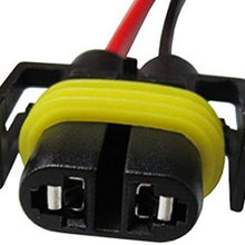 iJDMTOY (2) H11 H8 880 881 Female Adapter Wiring Harness Sockets Wire For Headlights or Fog Lights