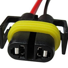 iJDMTOY (2) H11 H8 880 881 Female Adapter Wiring Harness Sockets Wire Compatible With Headlights or Fog Lights