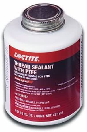 Loctite 1533652-12PK Thread Sealant Brush Top Cap with PTFE - 16 oz., (Pack of 12)