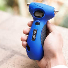 Mogix Digital Tire Pressure Gauge Safety 5in1 Survival Tool - Auto Rescue Window Breaker, Seat Belt Cutter, Flashlight and Tire Tread Meter (Blue)