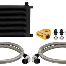 Mishimoto MMOC-UHTBK Universal 25 Row Thermostatic Oil Cooler Kit, Black