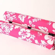 Vitamin Blue 18" Roof Rack Pads Pink Floral - Non Logo (MADE in U.S.A.) AERO PADS