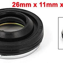 Uxcell a14102100ux0047 26mm x 11mm x 3mm Compressor Shaft Seal Oil Sealing Black, (for Buick V5)