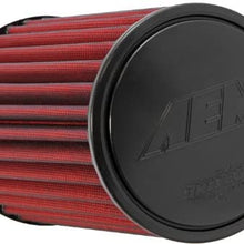 AEM 21-2019DK Universal DryFlow Clamp-On Air Filter: Round Tapered; 2.5 in (64 mm) Flange ID; 9.25 in (235 mm) Height; 6 in (152 mm) Base; 5.125 in (130 mm) Top