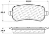 Centric (103.10210) Brake Pad, Ceramic