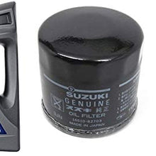 Suz uki ECSTAR V7000 10W-40 Marine 4-Stroke Engine Oil, 1 Gal with 16510-61A31 Oil Filter and 1 Quart Suzuki Ecstar Lower Unit Hypoid Gear Oil