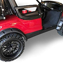 10L0L Golf Cart 4 Fender Flares (2) Front & (2) Rear fit Yamaha G22 G29,Club Car DS Precedent, EZGO RXV&TXT with Metal Hardware