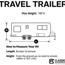 Classic Accessories Over Drive PolyPRO3 Deluxe Travel Trailer Cover or Toy Hauler Cover, Fits 18' - 20' RVs (73163)