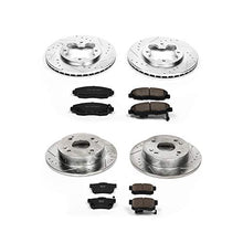 Power Stop K698 Front and Rear Z23 Carbon Fiber Brake Pads with Drilled & Slotted Brake Rotors Kit