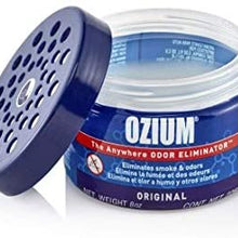 Ozium 804281 Blue 4.5 Ounce Smoke & Odors Eliminator Gel, Original Scent