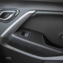 LVBAO Interior Door Handle Frame Cover Trim ABS Decoration for Chevrolet Camaro 2017+ LHD (Carbon 5033)