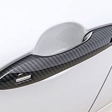 Eiseng Auto Exterior Door Handle Cover Trim Strip 4pcs for Toyota Camry 2018 2019 2020/2020 Corolla / 2019 2020 Avalon / 2016 2017 2018 2019 Prius (Carbon Fiber)
