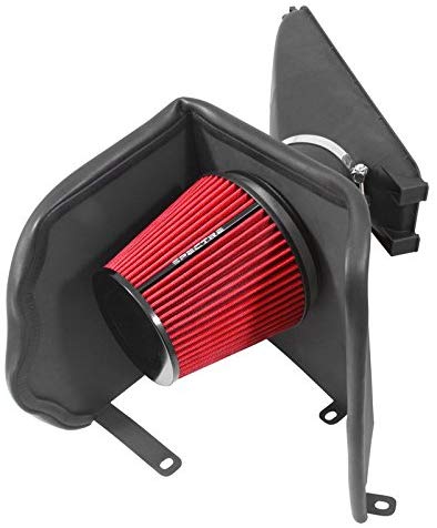 Spectre Performance Air Intake Kit with Washable Air Filter: 2005-2011 Toyota (Tacoma, FJ Cruiser) 4.0L V6, Red Oiled Filter , SPE-9009