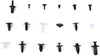 OCPTY 408 Pcs Nylon Bumper Fasteners Fender Rivet Clips Push Type Car Retainer Kit - Fit for GM Ford